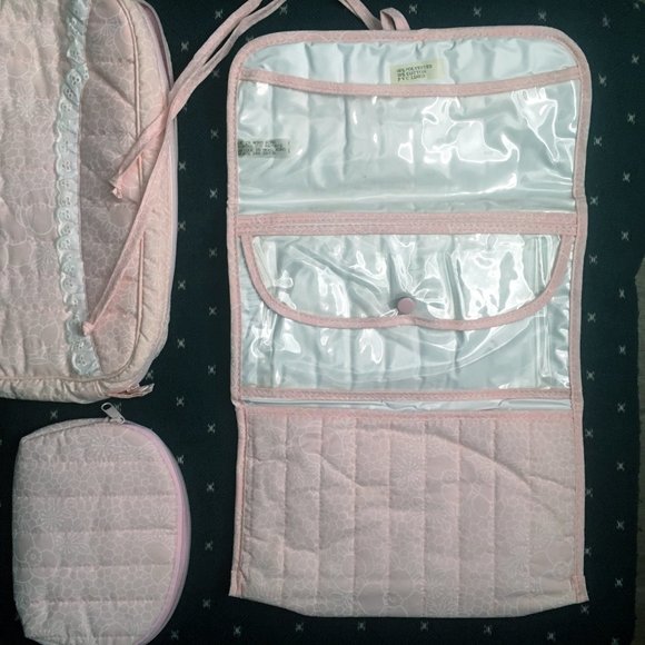 [Never used] 3-Piece Quilted Travel Organizer Set - Picture 1 of 10